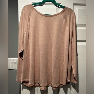 Women’s 2X St.John’s Bay Active Soft Lightweight Sweater in Blush Pink